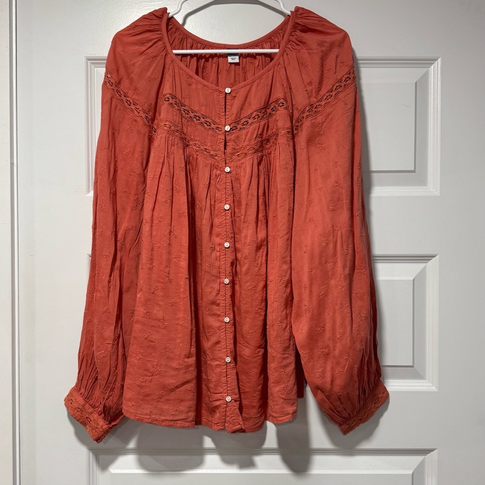 Old Navy Women's Terracotta Blouse 07-0256 - Picture 2 of 9